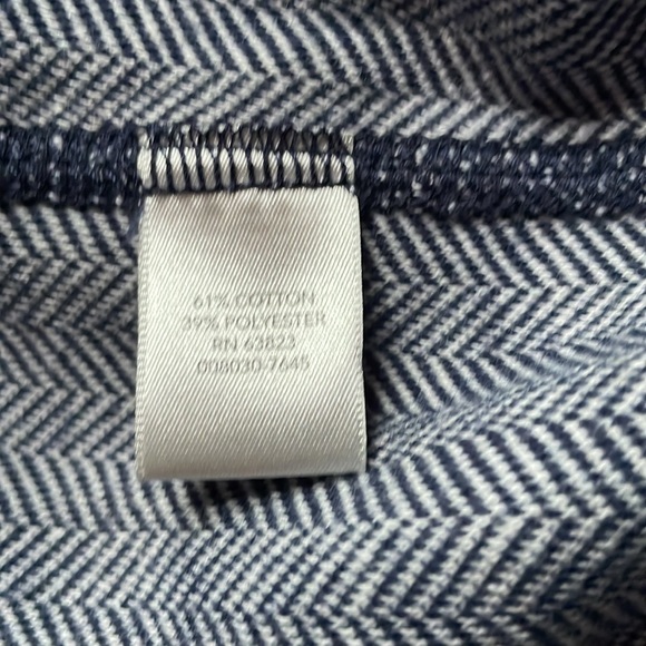 CJ Bsnks size 1x navy/gray stripe vest - Picture 4 of 5